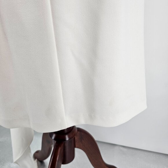 Adrianna Papell Ivory Cocktail Dress with Satin Bow - Picture 5 of 6